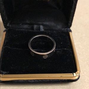 Cartier white gold love ring size 7